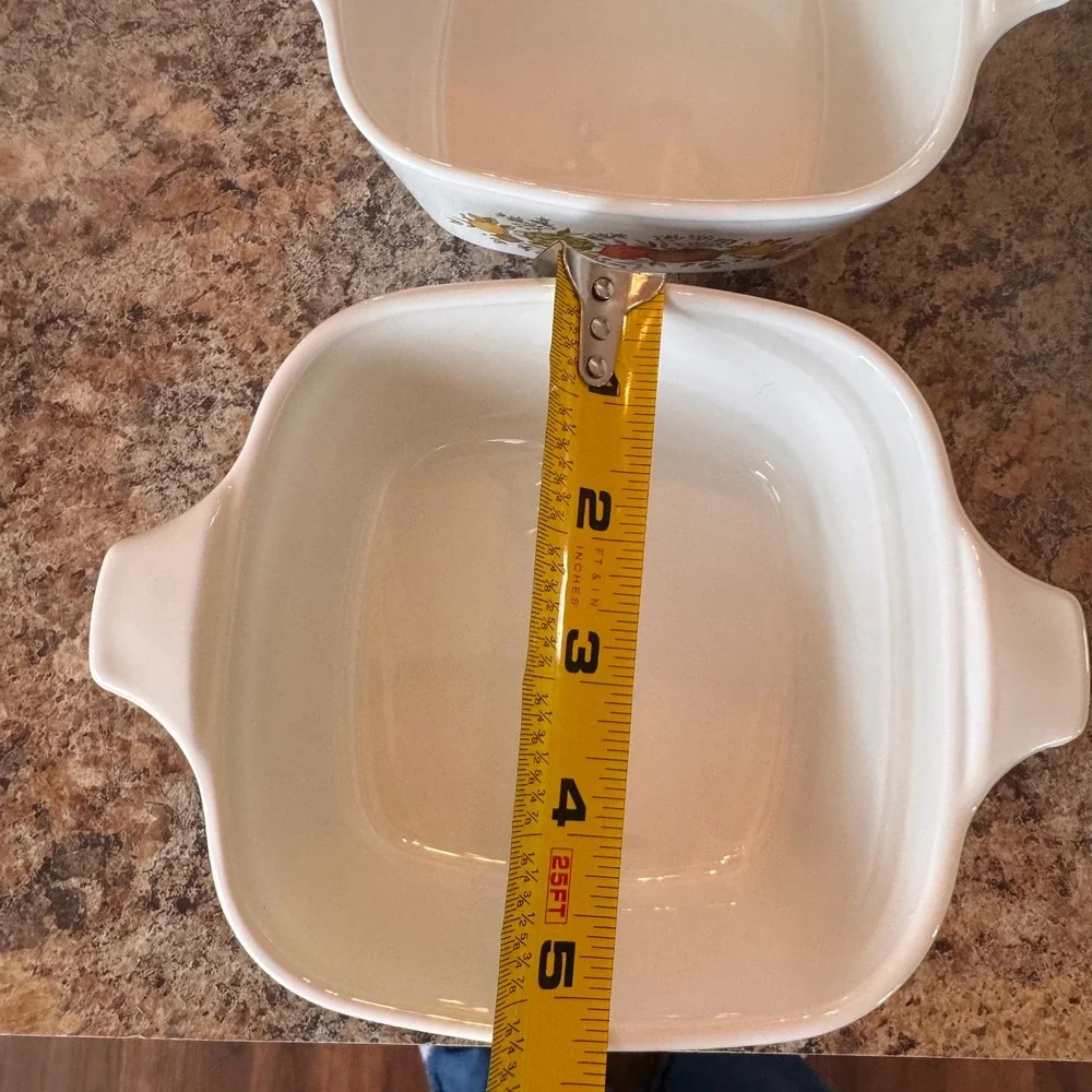 VTG Corning Ware Spice of Life Casserole Dish Set 6 Grab It Bowls 2.75 Cup